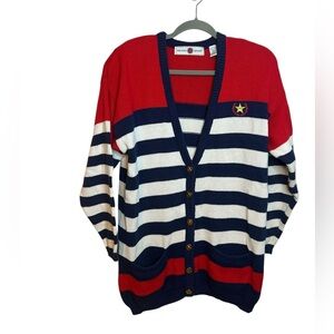 Milano Sport Vintage Nautical Striped Cardigan